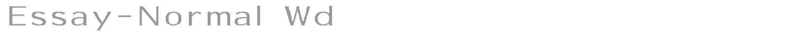 Essay-Normal Wd font preview